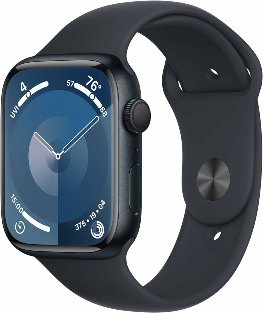 Apple Watch Series 9
Apple Watch Series 9 [GPS 45mm] Smartwatch with Midnight Aluminum Case with Midnight Sport Band M/L. Fitness Tracker, Blood Oxygen & ECG Apps, Always-On Retina Display
Apple Watch Series 9 price 